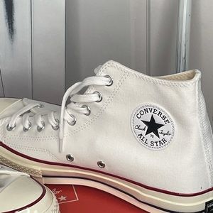 BRAND NEW CONVERSE HIGH-TOPS.